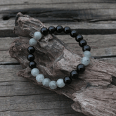 Bracelet en Labradorite et Onyx | Lithothérapie Stéphanie